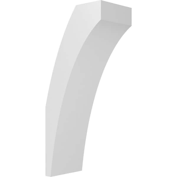 Ekena Millwork 4-in. W x 6-in. D x 14-in. H Thorton Architectural Grade PVC Knee Brace BRCP04X06X14THR - main
